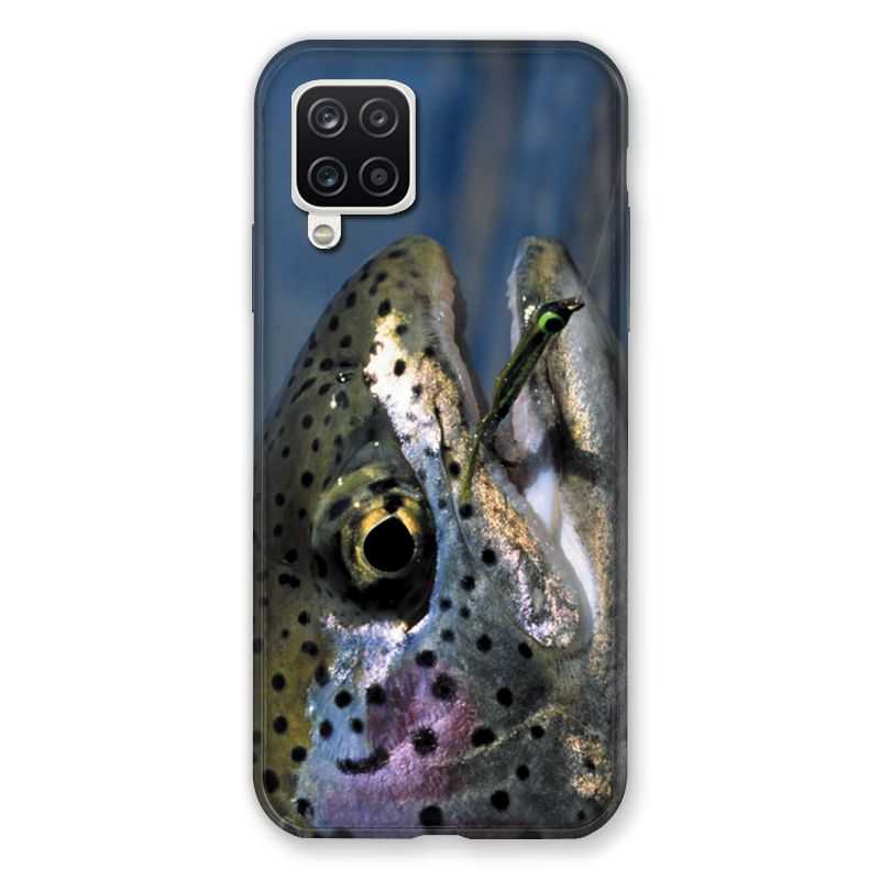 Coque Pour Samsung Galaxy A12 Peche Truite