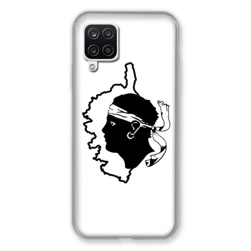 Coque Pour Samsung Galaxy A12 Corse Blanc