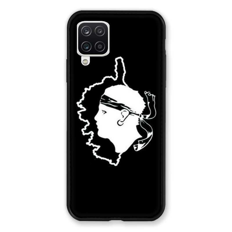 Coque Pour Samsung Galaxy A12 Corse Noir