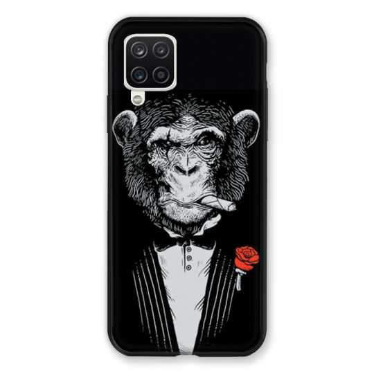 Coque Pour Samsung Galaxy A12 Decale Singe Mafia