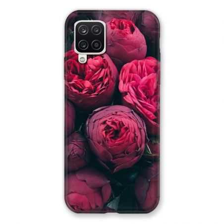 Coque Pour Samsung Galaxy A12 Fleur Pivoine