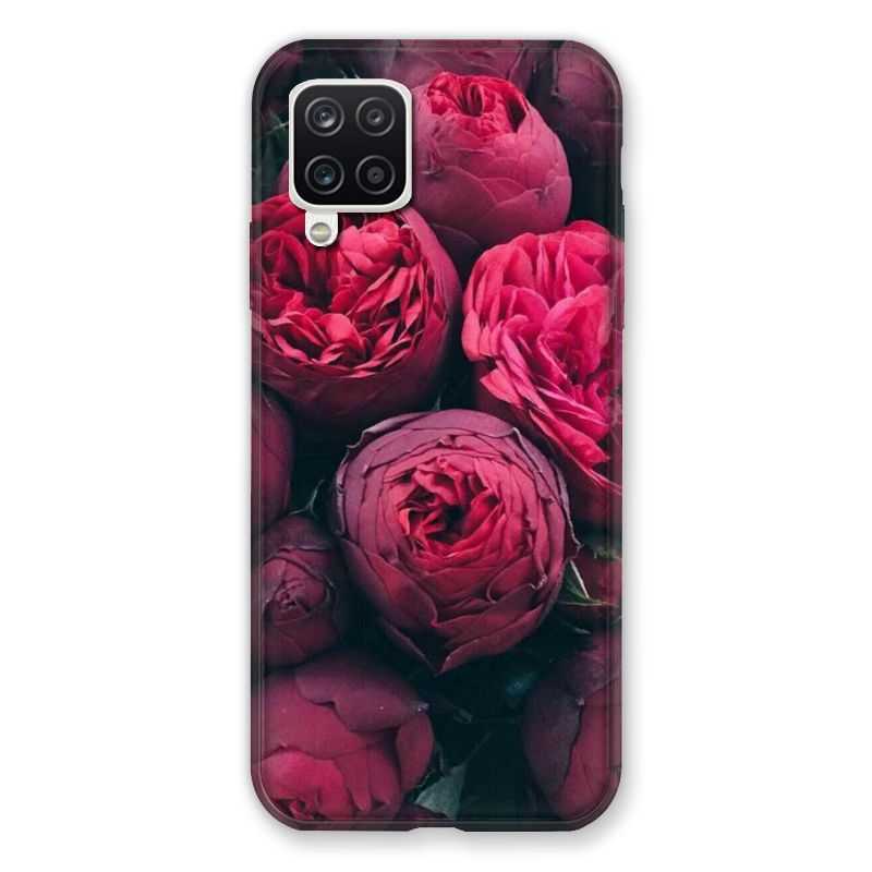 Coque Pour Samsung Galaxy A12 Fleur Pivoine