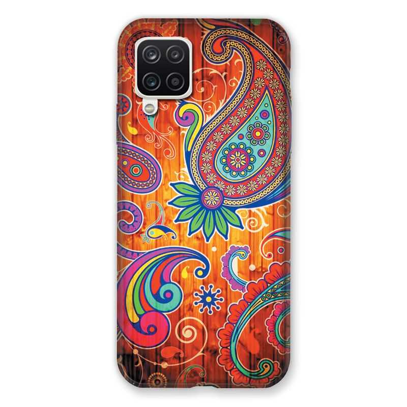 Coque Pour Samsung Galaxy A12 Fleur Psychedelic