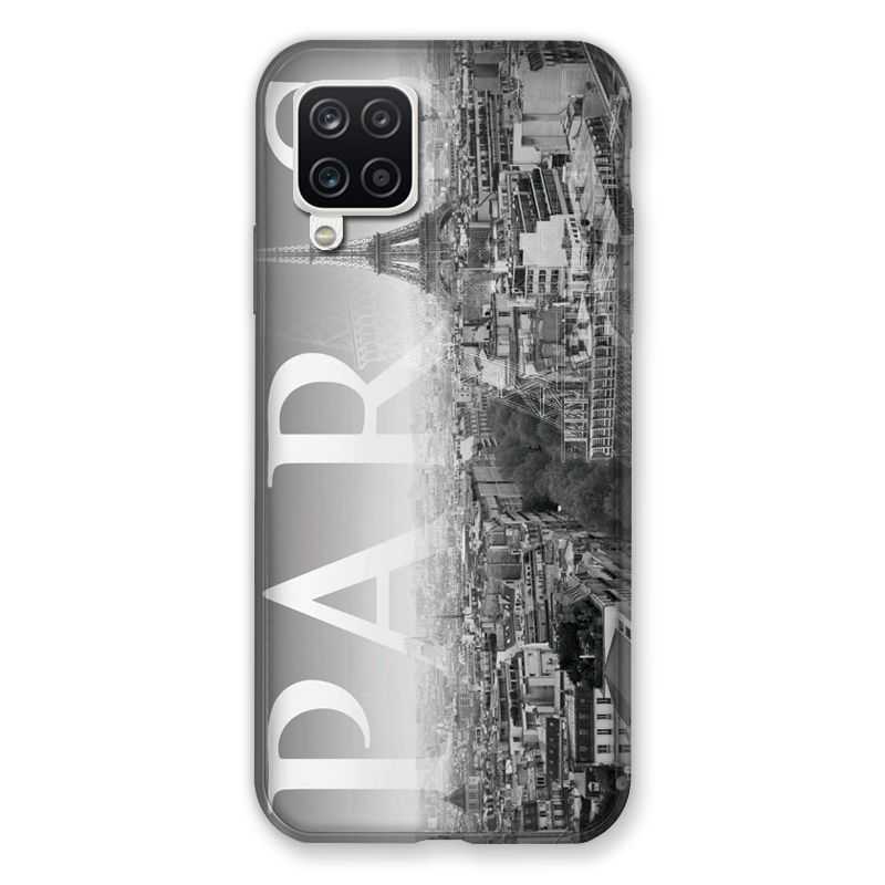 Coque Pour Samsung Galaxy A12 France Paris Vintage
