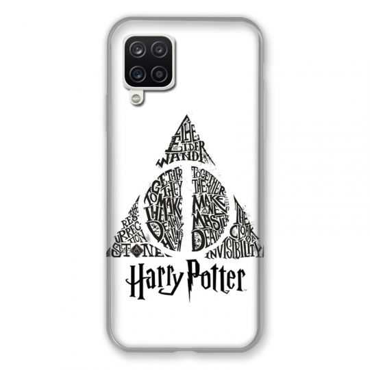 Coque Pour Samsung Galaxy A12 WB License Harry Potter Triangle Blanc