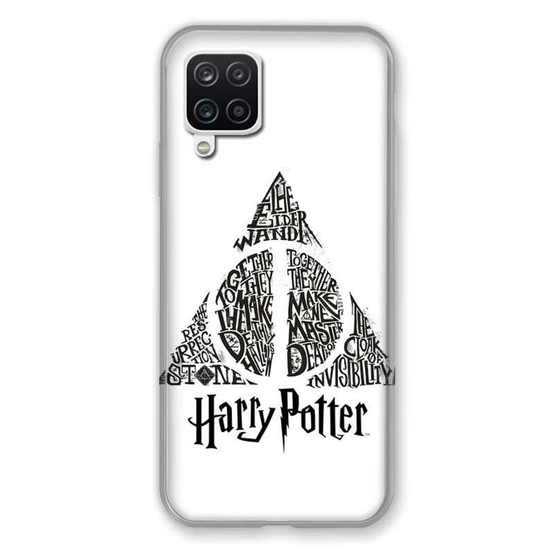 Coque Pour Samsung Galaxy A12 WB License Harry Potter Triangle Blanc