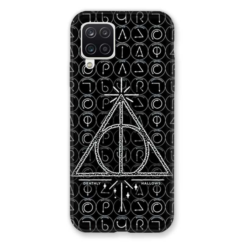 Coque Pour Samsung Galaxy A12 WB License Harry Potter Triangle noir