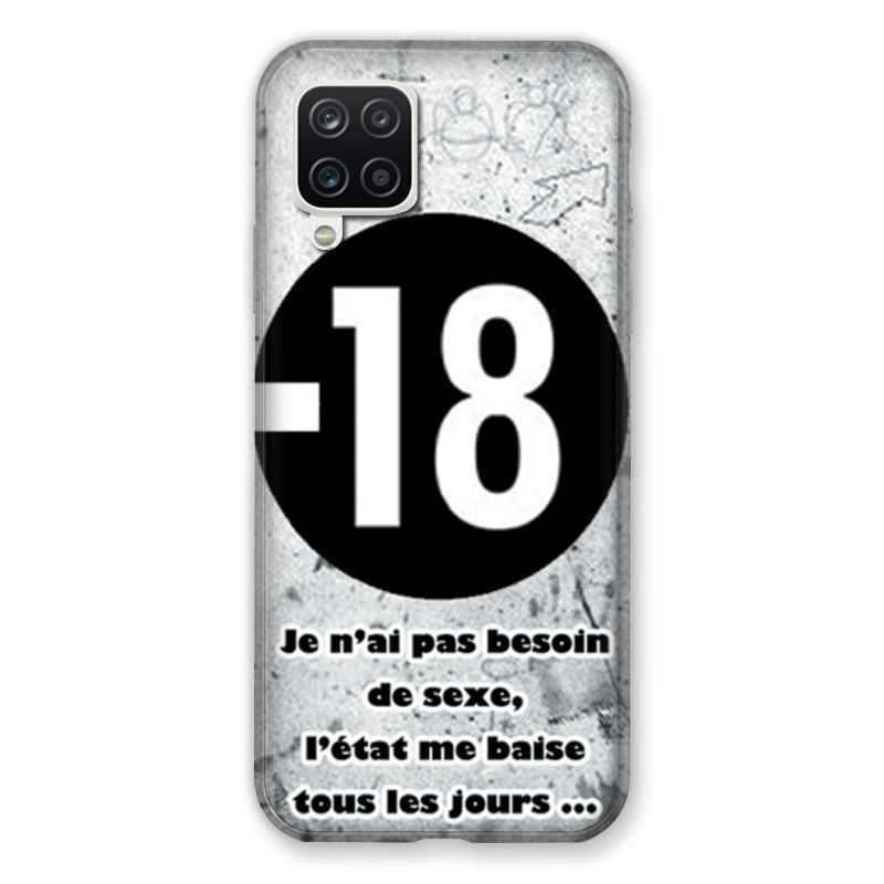 Coque Pour Samsung Galaxy A12 Humour 18 Ans