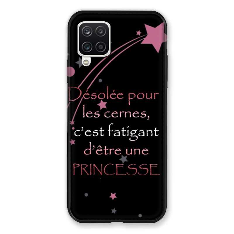Coque Pour Samsung Galaxy A12 Humour Princesse