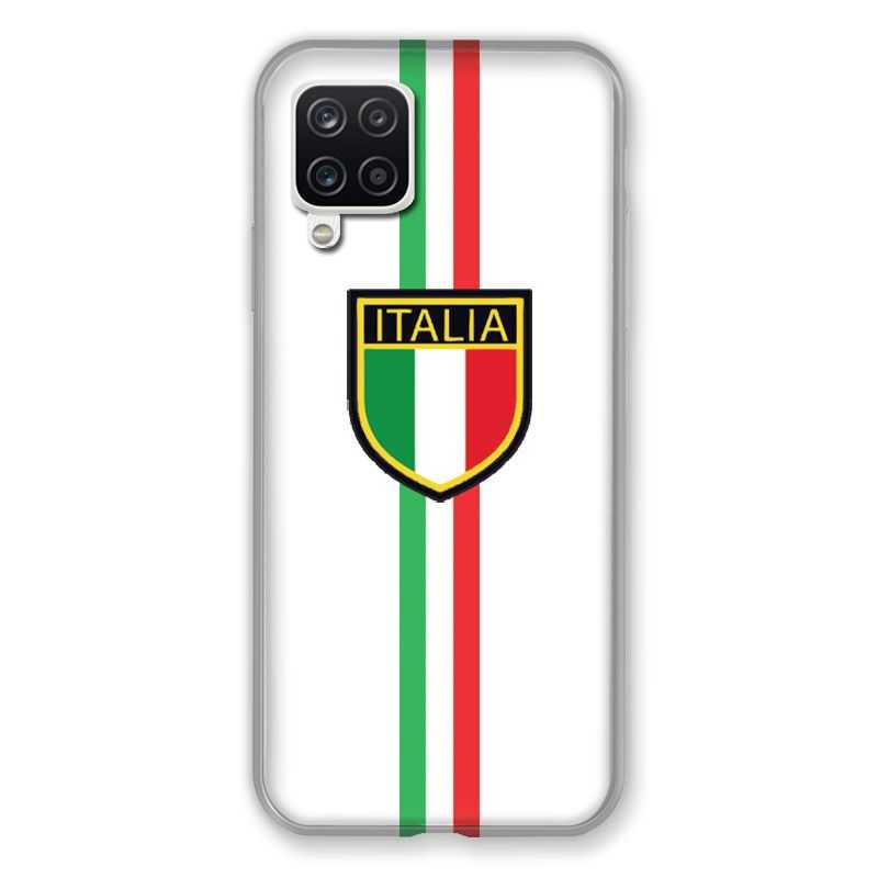 Coque Pour Samsung Galaxy A12 Italie 3 Blanc