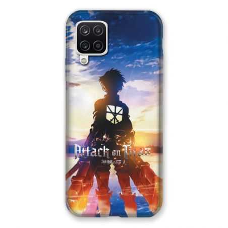 Coque Pour Samsung Galaxy A12 Manga Attaque Titans Soleil