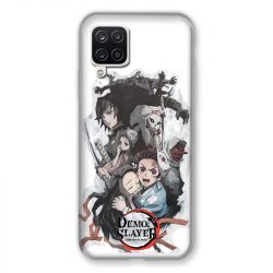 Coque Pour Samsung Galaxy A12 Manga Demon Slayer Blanc