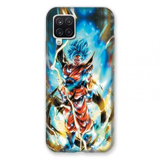 Coque Pour Samsung Galaxy A12 Manga Dragon Ball Sangoku Blanc