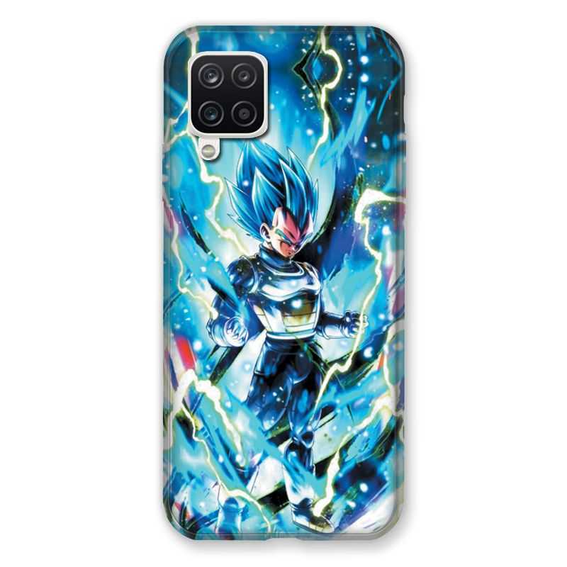 Coque Pour Samsung Galaxy A12 Manga Dragon Ball Vegeta Bleu