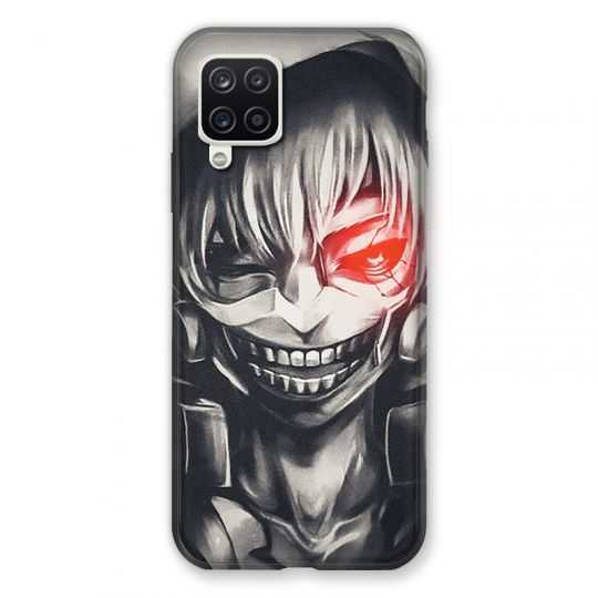 Coque Pour Samsung Galaxy A12 Manga Kaneki Noir
