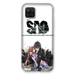 Coque Pour Samsung Galaxy A12 Manga SAO sword Art Online Blanc