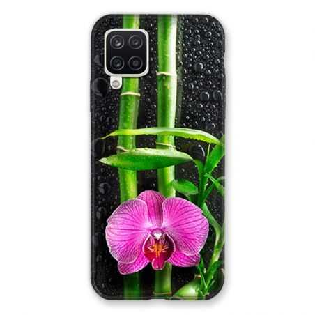 Coque Pour Samsung Galaxy A12 Orchidee Bambou