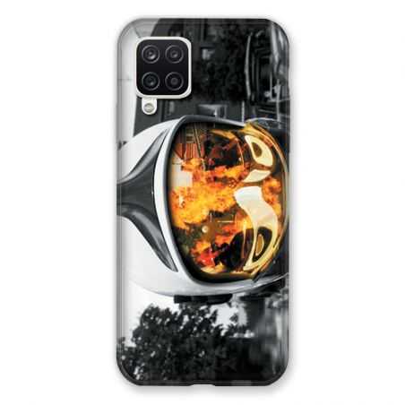 Coque Pour Samsung Galaxy A12 Pompier Casque Feu