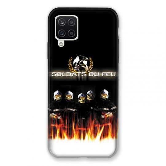 Coque Pour Samsung Galaxy A12 Pompier Soldat