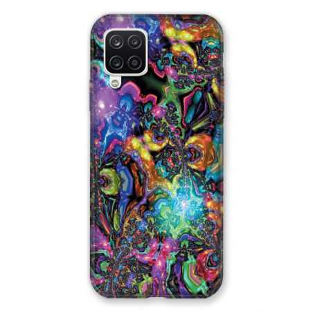 Coque Pour Samsung Galaxy A12 Psychedelic Colore