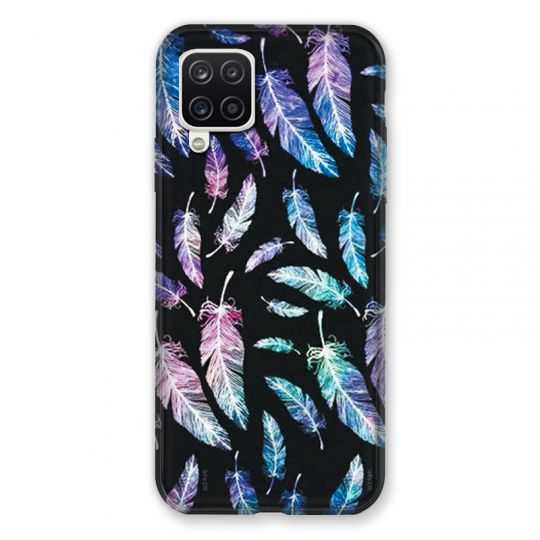 Coque Pour Samsung Galaxy A12 Psychedelic Plume