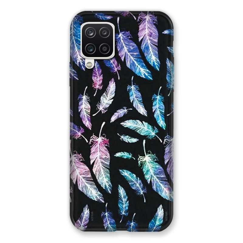Coque Pour Samsung Galaxy A12 Psychedelic Plume