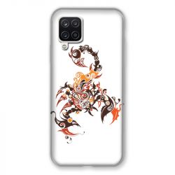 Coque Pour Samsung Galaxy A12 Scorpion Blanc