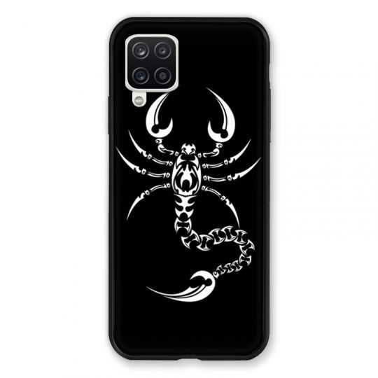 Coque Pour Samsung Galaxy A12 Scorpion Noir