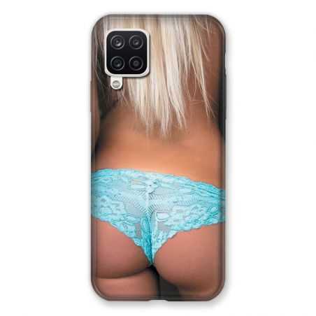 Coque Pour Samsung Galaxy A12 Sexy Tanga Bleu