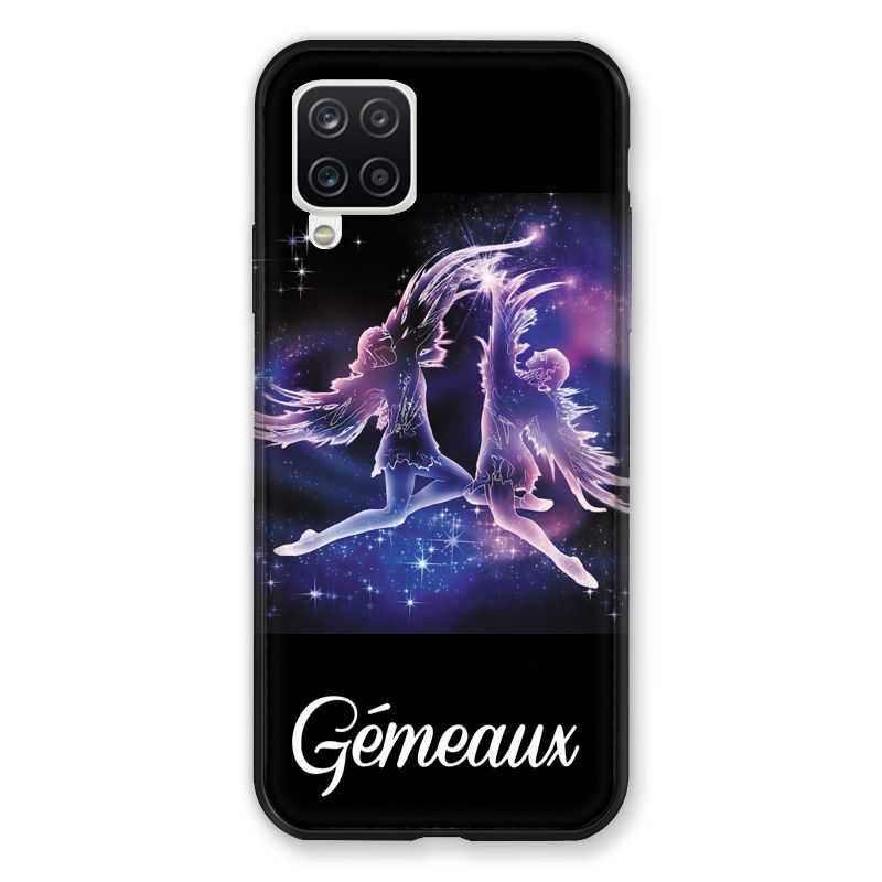 Coque Pour Samsung Galaxy A12 Signe Zodiaque 2 Gémeaux