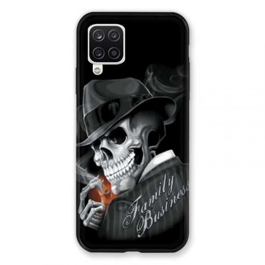 Coque Pour Samsung Galaxy A12 Tete de Mort family business