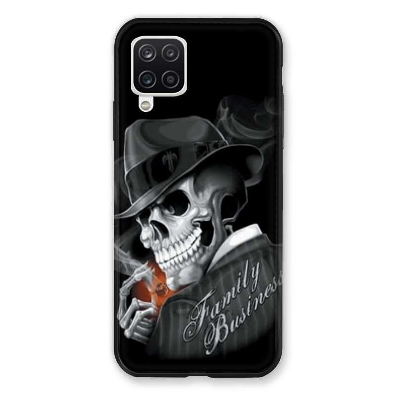 Coque Pour Samsung Galaxy A12 Tete de Mort family business