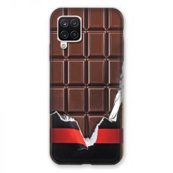 Coque Pour Samsung Galaxy A12 Trompe Oeil Chocolat