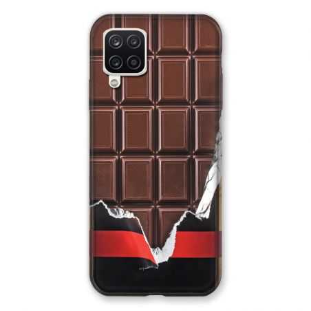 Coque Pour Samsung Galaxy A12 Trompe Oeil Chocolat