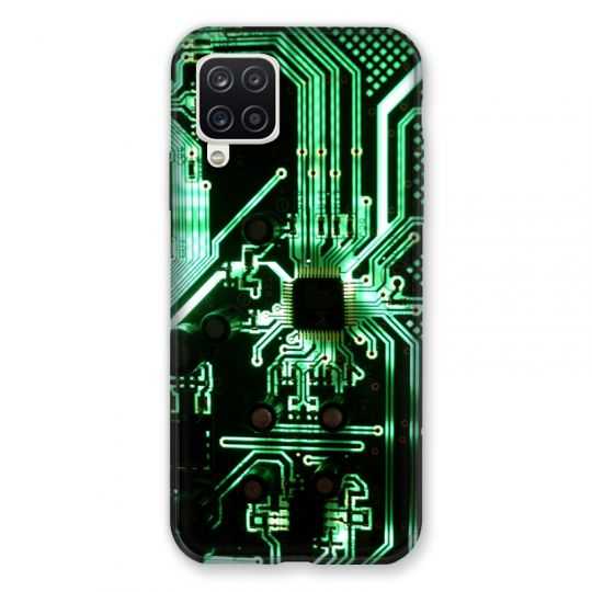 Coque Pour Samsung Galaxy A12 Trompe Oeil Composant