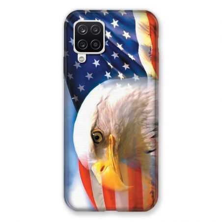 Coque Pour Samsung Galaxy A12 Amerique USA Aigle