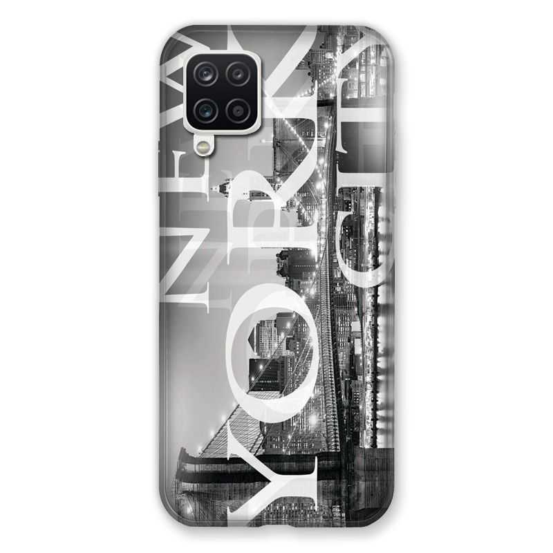 Coque Pour Samsung Galaxy A12 Amerique USA New York