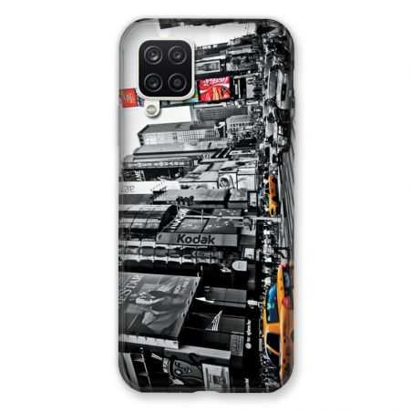Coque Pour Samsung Galaxy A12 Amerique USA New York Taxi