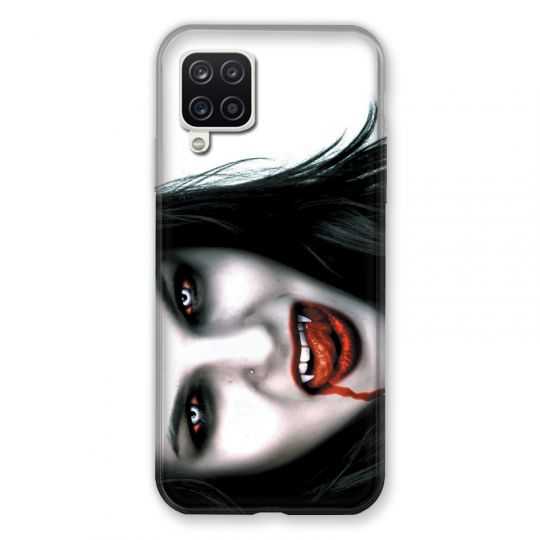Coque Pour Samsung Galaxy A12 Vampire Blanc