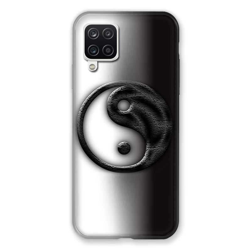 Coque Pour Samsung Galaxy A12 Yin Yang 3d