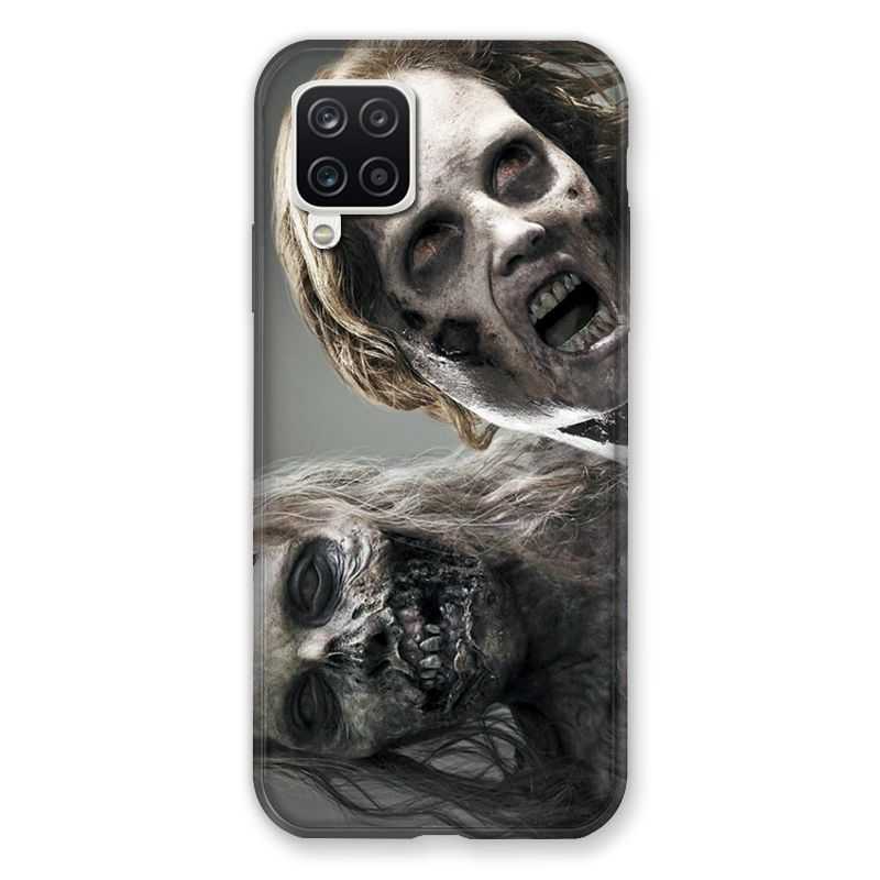 Coque Pour Samsung Galaxy A12 Zombie Blanc