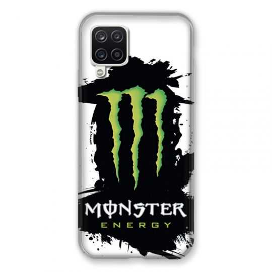 Coque Pour Samsung Galaxy A12 Monster Energy Tache