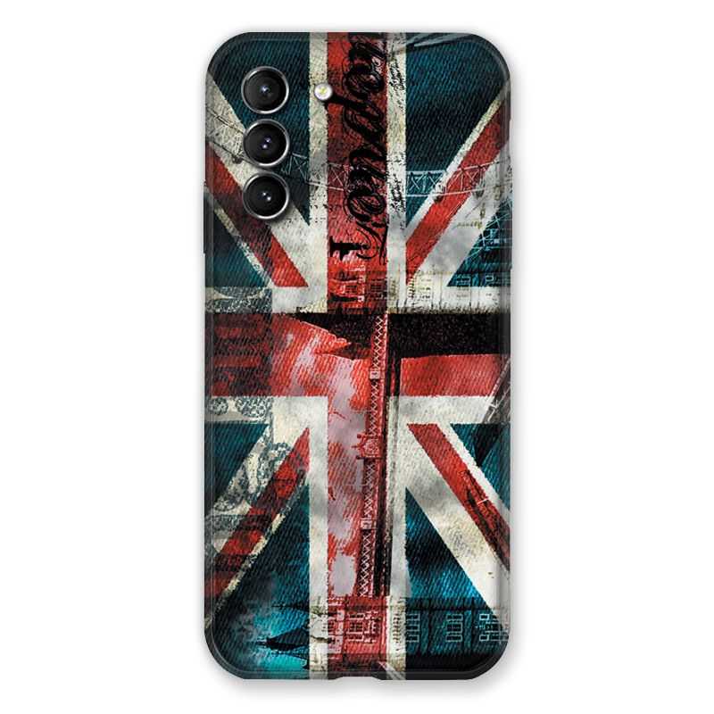 Coque Pour Samsung Galaxy S21 Angleterre UK Jean's