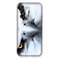 Coque Pour Samsung Galaxy S21 Aigle Royal Blanc
