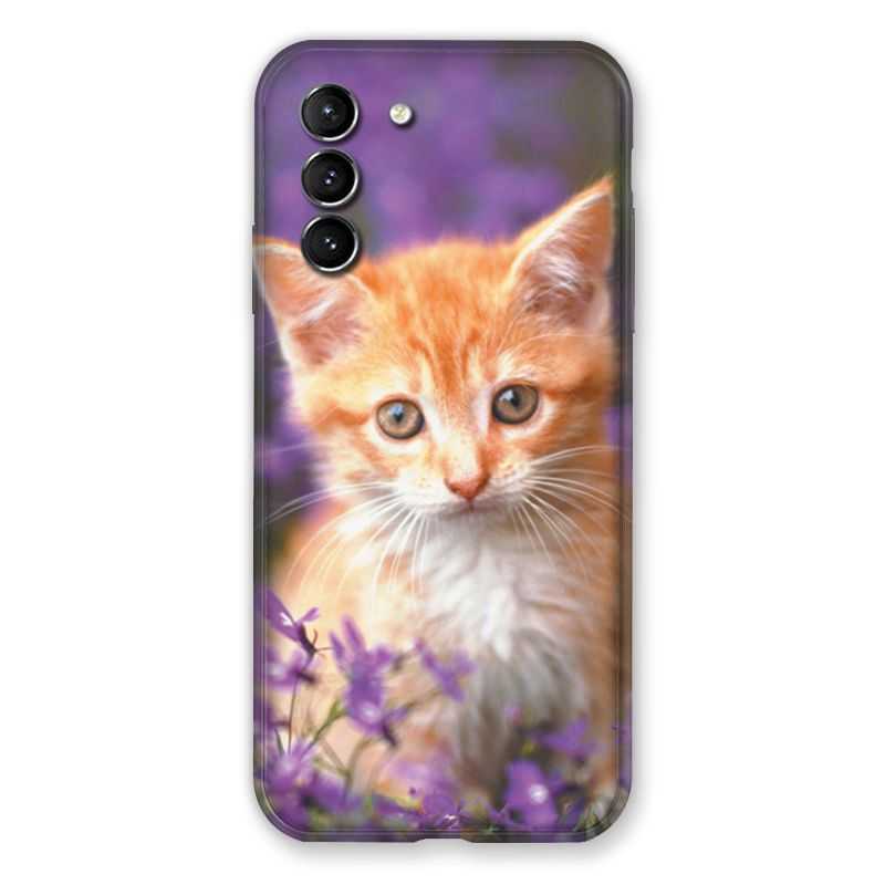 Coque Pour Samsung Galaxy S21 Chat Violet