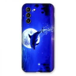 Coque Pour Samsung Galaxy S21 Dauphin Lune