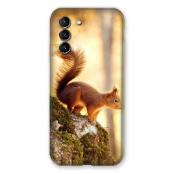 Coque Pour Samsung Galaxy S21 Ecureuil Bois