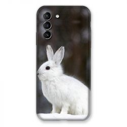 Coque Pour Samsung Galaxy S21 Lapin Blanc