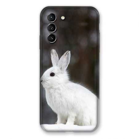 Coque Pour Samsung Galaxy S21 Lapin Blanc