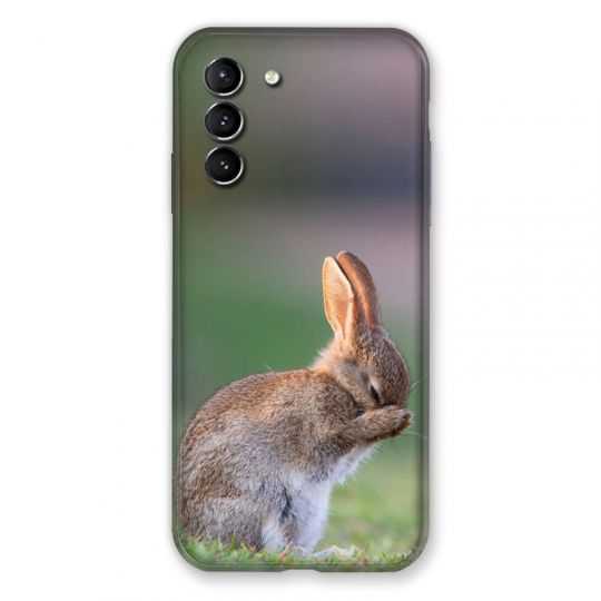 Coque Pour Samsung Galaxy S21 Lapin Marron